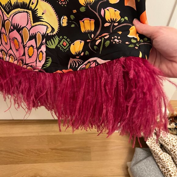 La Double J Feather Swing Dress  Feather Swing Dress - SIZE S - Picture 3 of 5